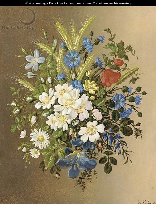A bouquet of spring flowers - Josef Lauer
