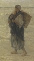 Woman and Child on the Beach - Jozef Israels