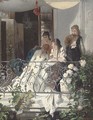 Elegant company on a balcony - Josef Gisela