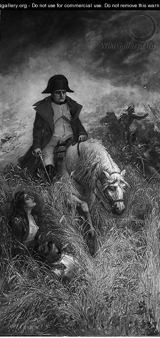Napoleon in the battle of Waterloo - Joseph Emanuel Van Den Bussche