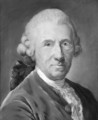 Portrait of a man wearing a cadogan, bust length - Joseph Boze