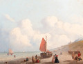 A sunny day on the beach in Schevingen - Joseph Bles