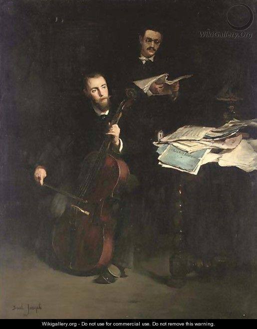 The cellist - Claude Joseph Bail