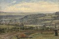 Across the valley to the city beyond - John William Buxton Knight