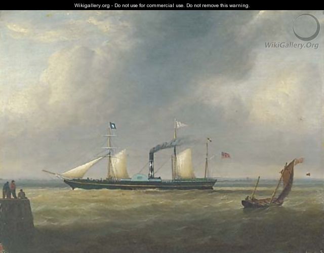 The paddle steamer Wilberforce in the Humber - John of Hull Ward