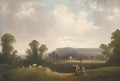 Exwick church and Haldon Beacon from Exwick fields, Devonshire - John Wallace Tucker