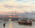 Sunrise in the Baltic off Cronstadt - James Wilson Carmichael