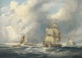 Shipping in a squall - James Wilson Carmichael