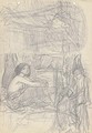 Study of a lovesick woman and other scenes - (after) Cortona, Pietro da (Berrettini)