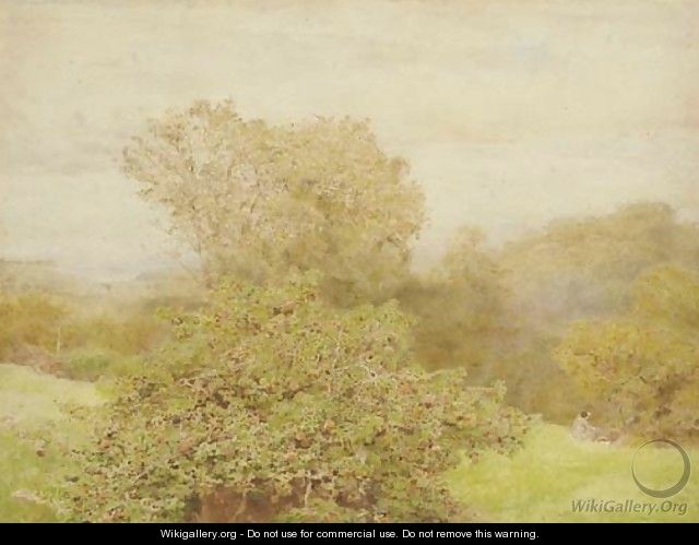Spring in a Western Orchard - John William North