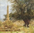 An old cross in a Western Churchyard - John William North