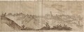 An extensive view of Perugia, a draughtsman in the foreground - Joos De Momper