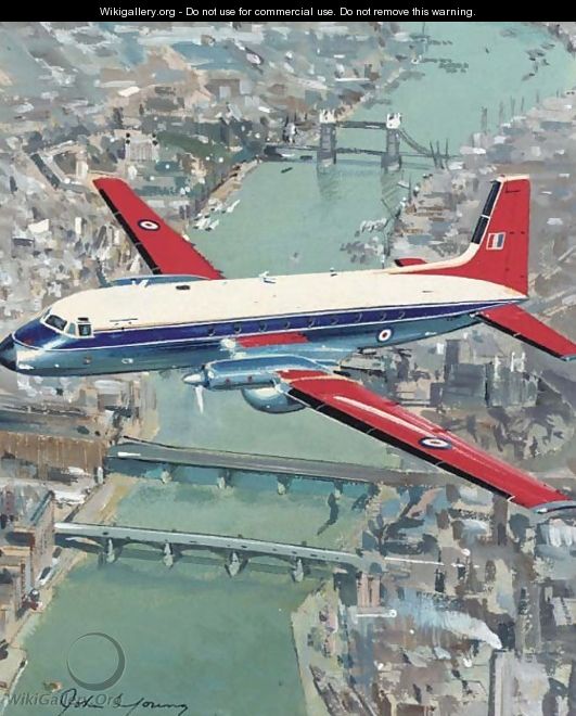 An Andover flying over the Thames - John Young
