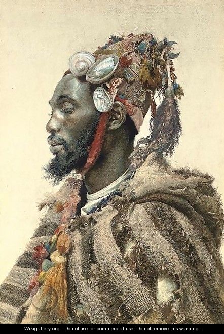 Moor in a headdress - Jose Tapiro Y Baro