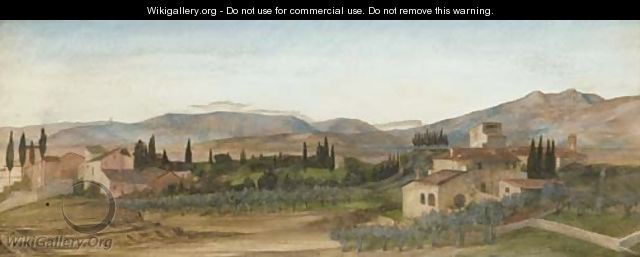 An Italian landscape - John Roddam Spencer Stanhope