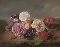 Roses, pansies and irises - John Charles Robinson