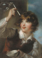 A boy blowing bubbles, traditionally identified as the artist's son William at the age of ten - John Russell