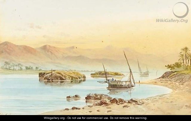 Feluccas on the Nile - John Jnr. Varley