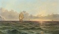 Running down the Channel at dusk - John James Wilson