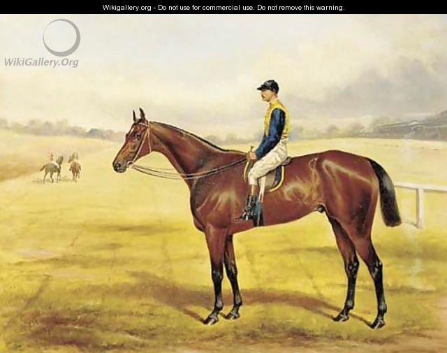 Field Marshall, a bay racehorse with Major Eustace Crawley up - John Mathews