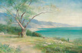 Sheep grazing in a Mediterranean landscape - John MacWhirter