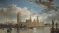 View of Westminster from the River Thames - John Macvicar Anderson