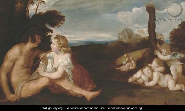 The Three Ages of Man, after Titian - John Linnell