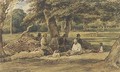 Resting woodcutters, Bray Wood, Windsor - John Linnell