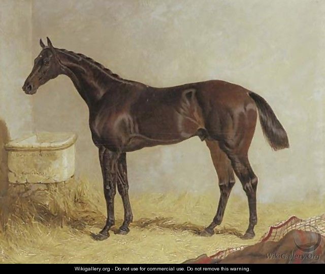 Birmingham, winner of the 1830 St. Leger Stakes, in a stable - John Frederick Herring Snr
