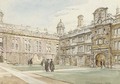 The quadrangle at Clare College, Cambridge - John Fulleylove