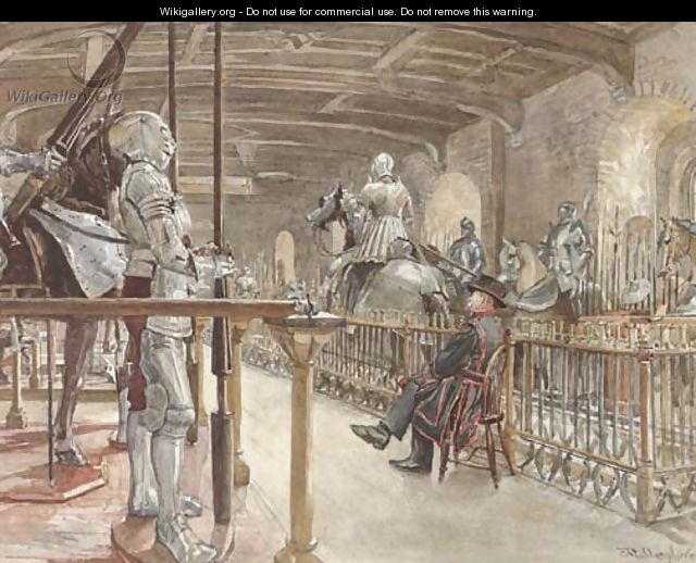 In the chamber of the White Tower, Tower of London - John Fulleylove