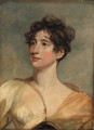 Portrait of Mrs Frances Jerningham as Hebe, bust-length, in a white dress and yellow shawl - John Hoppner