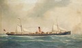 The British steamer Aldgate in the Channel - John Henry Mohrmann