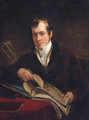 Portrait Of The Hon. Robert S. Jameson, Seated Small Three-Quarter- Length, In A Red Jacket With Fur Collar And White Shirt, Seated At A Table - John Hayter