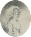 Portrait of lady, half-length, in profile to the right - John Downman