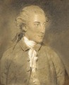 Portrait of John Mortlock of Cambridge (1755-1816), half length, in a black jacket and white stock - John Downman