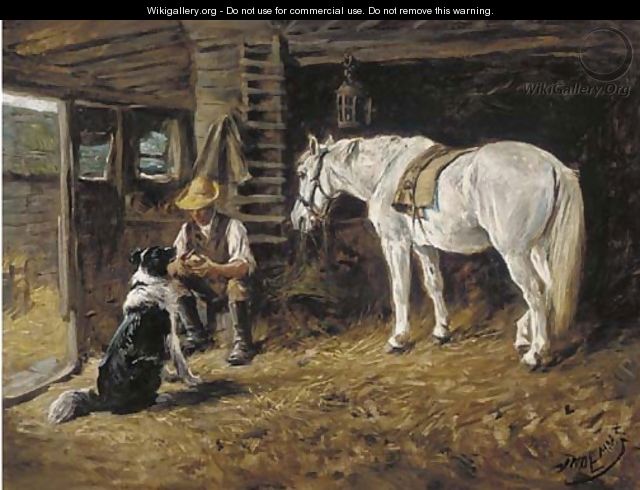 In the stable - John Emms