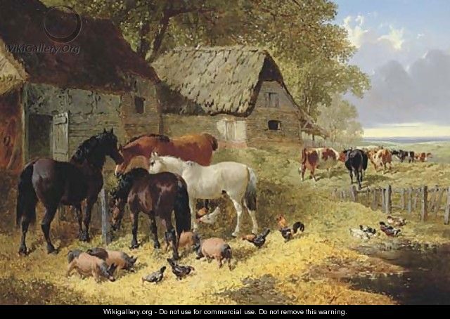 Farmyard companions 2 - John Frederick Herring, Jnr.
