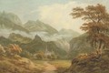 View near the head of Lake Thun, Switzerland - John Warwick Smith