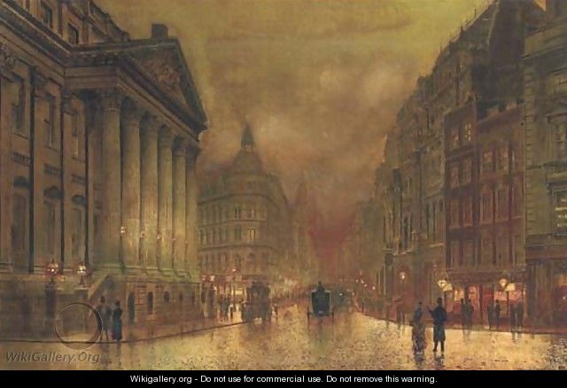 The Mansion House, London - John Atkinson Grimshaw - WikiGallery.org ...