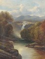 A waterfall in a river landscape - John Brandon Smith