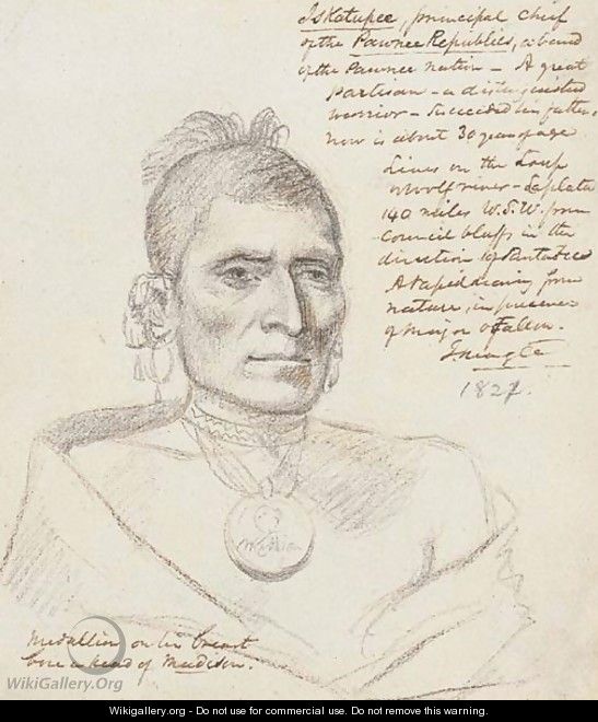 Iskatupee, Pawnee Chief - John Neagle