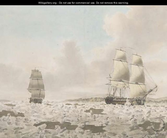 H.M.S. Racehorse searching for the North West Passage in 1773 - John the Younger Cleveley
