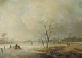 Winter activities on the ice - Johannes Franciscus Hoppenbrouwers