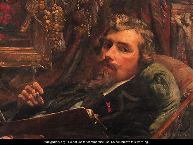 Portrait of the Belgian painter Edward van Ryswyck - Johannes Cornelius Neervoort