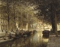 The Nieuwe Uitleg and Smidswater with the Hooigracht beyond, The Hague - Johannes Christiaan Karel Klinkenberg