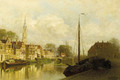 A view of the West-Vest, Delft - Johannes Christiaan Karel Klinkenberg