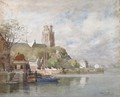 A view of Dordrecht - Johannes Christiaan Karel Klinkenberg
