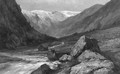 Summer a torrent in an Alpine valley - Johannes Hermanus Koekkoek
