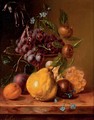 Still life with grapes and a quince - Johannes Jun Reekers
